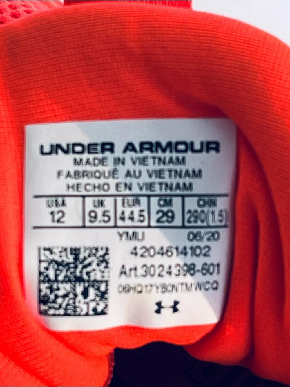 Under Armour Hovr bright neon